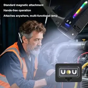New Multi-functional Flashlight "Moon Treasure Box" - Super Bright Rechargeable, Portable Outdoor Spotlight with Magnetic Adsorption