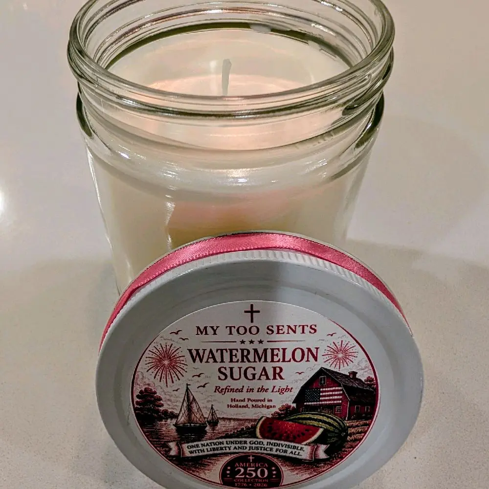 Watermelon Sugar | Hand-Poured Luxury Coconut Soy Candle | Fresh Watermelon | My Too Sents