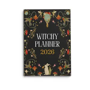 2026 Witch Plan Astrology Tarot Moon Phases, 200 Pages Perfect Companion for Witches Mystics Spiritual Seekers, Yearly Rituals and Magic