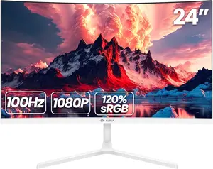 Smooth 100Hz on a 24” FHD Screen | Vibrant 120% sRGB Colors, HDMI, Modern White | Your Versatile Performer for Gaming, Editing, Work & Study