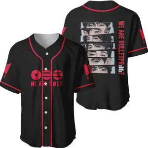 K-Pop World Tour Inspired Baseball Jersey, Concert Style Button Down Jersey Shirt, Unisex Casual Streetwear Outfit | 260126.R0397.ID02