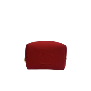 Pre-owned canvas Bag Accessories Luxury Red Cosmetic Pouch – Stylish Makeup Organizer for Travel & Everyday Use