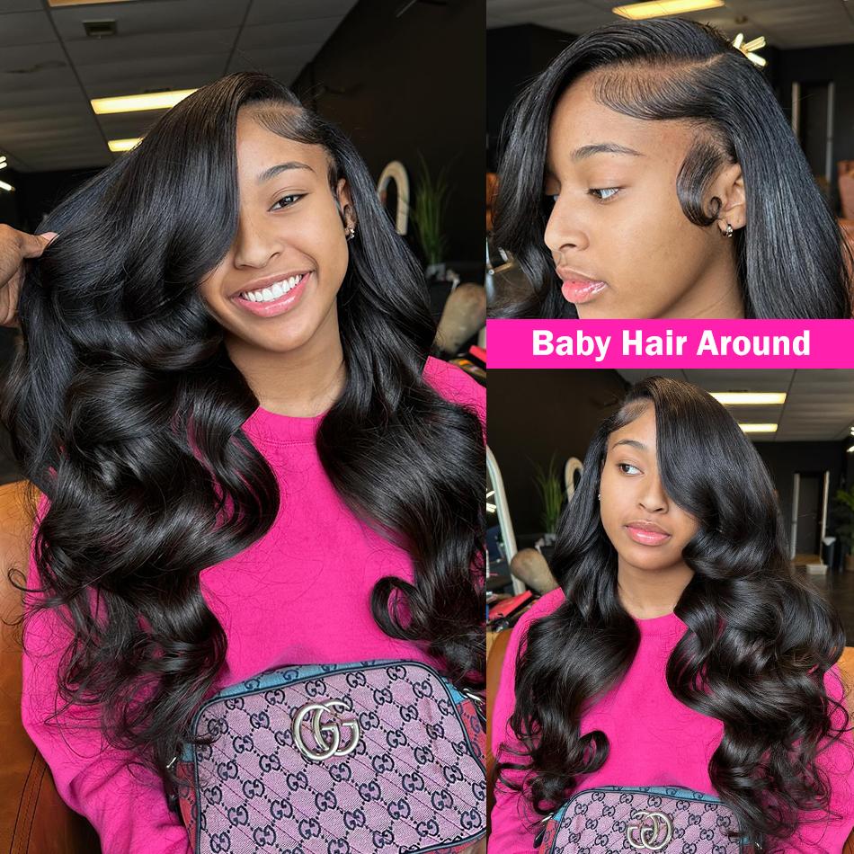 13x6 Lace Front Wigs Human Hair 180 Density Straight HD Lace Front Wigs Pre Plucked Straight 6x4 5x5 Glueless Human Hair 13x4 HD Frontal Human Hair Wig for Women