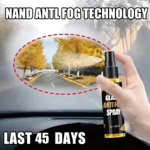 Car Glass Anti Fog Spray - Fast Acting & Long Lasting Windshield Defogger for All Vehicles, Portable Antifog Solution for Instant Fog Prevention, Durable Coating & Quick Application - Essential Vehicle Maintenance