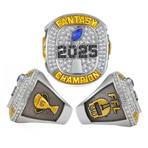 2025 FFL World Series Championship Ring for Men Full Diamond Football Champion Ring