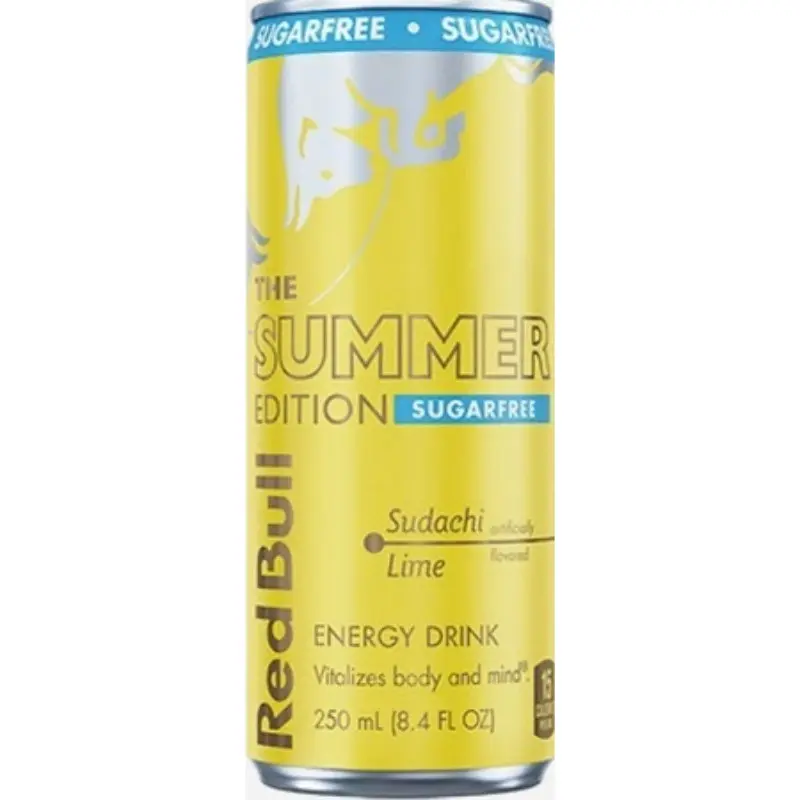 24x Red Bull Sugar Free Sunachi Lime - Drink Beverage Refreshing Caffeine Performance Booster Energy Soda Juice Zero Workout Gym Sport Supplement Bulk Lot Bundle Wholesale Liquid Hydration Canned Carbonated Tropical 8.4oz 24ct Pack