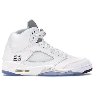 Jordan Men's 5 Retro Metallic White (2015), from StockX