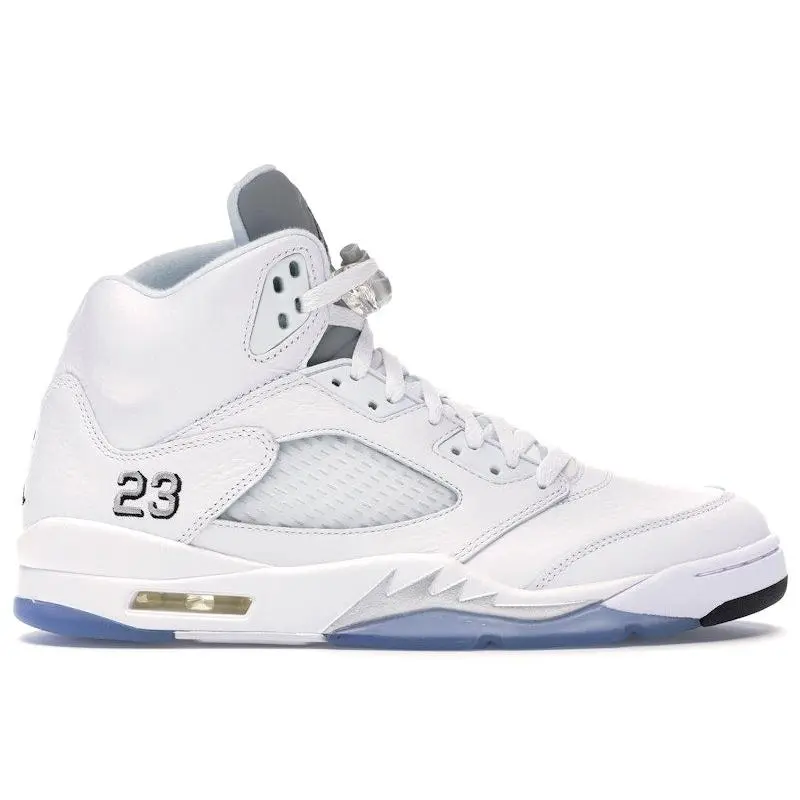 Jordan Men's 5 Retro Metallic White (2015), from StockX