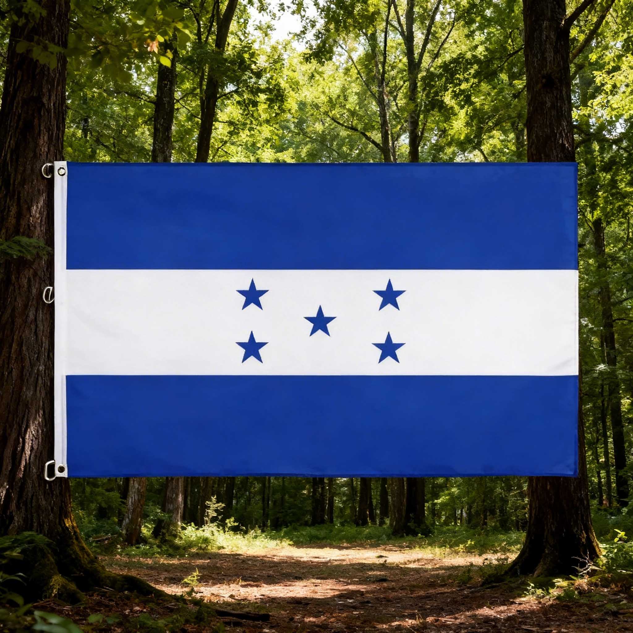 Honduras Flag 3x5 Foot with Brass Grommets - Perfect for Home Decor or Office Use