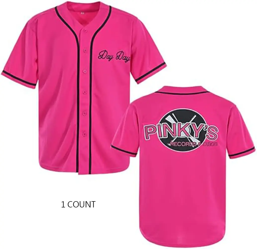 BlackFriday Men's Pinky's Movie 90s Hip Hop Sports Fan Baseball Jersey Party Xmas Gift Embroidery Game Day Sport Shirt