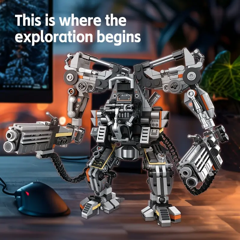 Mecha-Theme Mechanical Robotics Imperial Robot Building Block Assembly Kit, Classic Novelty Building Toy for Adults, yes, Unisex