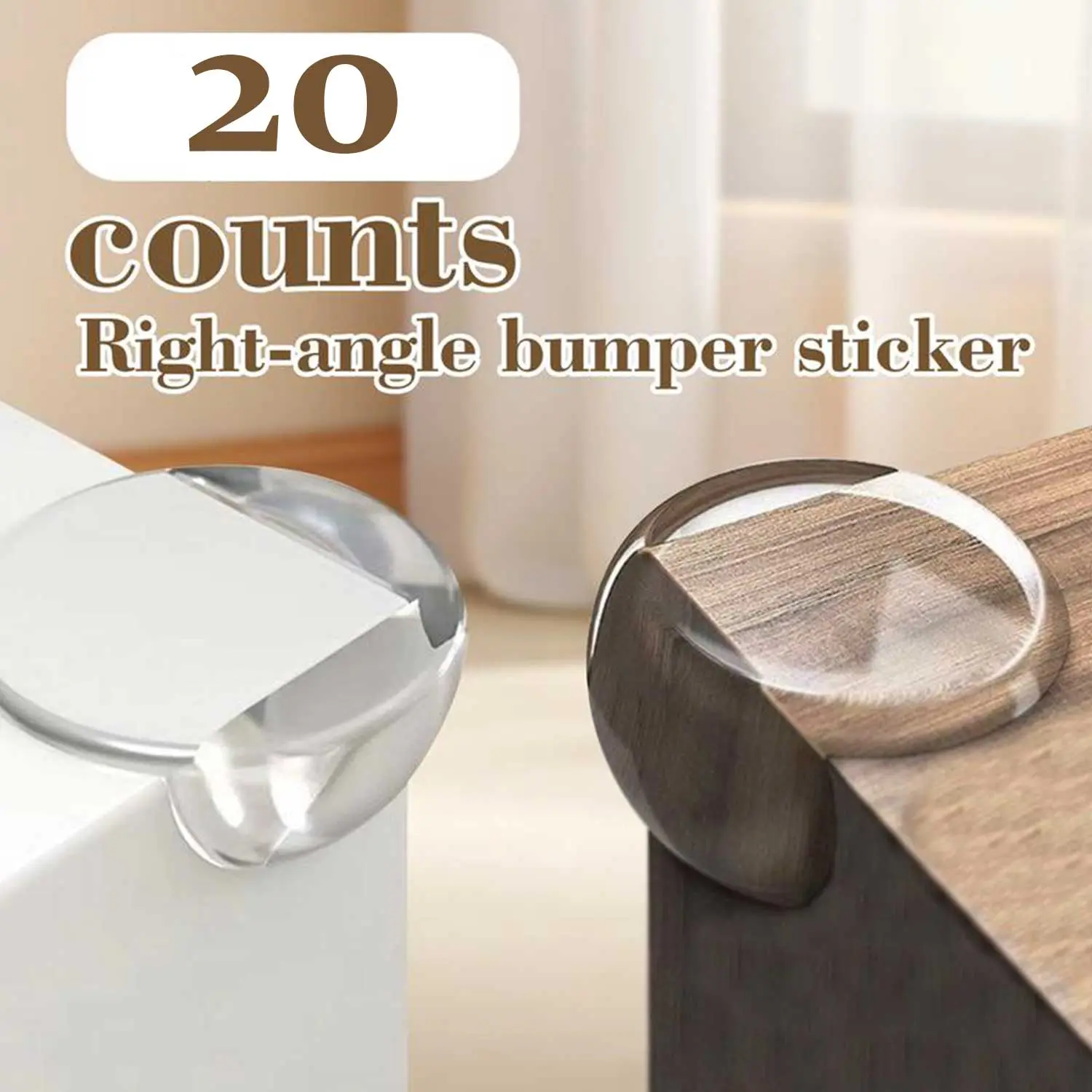 10/20pcs Anti-Collision Table Corner Protectors, Transparent Furniture Safety Pads, Round Edge Guards for Sharp Edges, Baby Protection Prevent Nursery Toddlers Infant