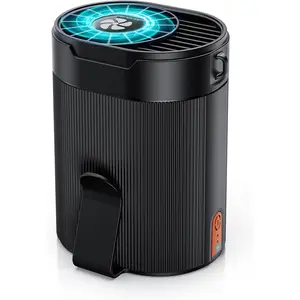 Portable Fan, Personal Rechargeable Mini  Fan, 3000 mAh  Operated, Max 24H Working Time, 4 Speeds Clip Belt fan for Outdoor, Indoor, Jobsite, Traveling, Gifts for Men - Black