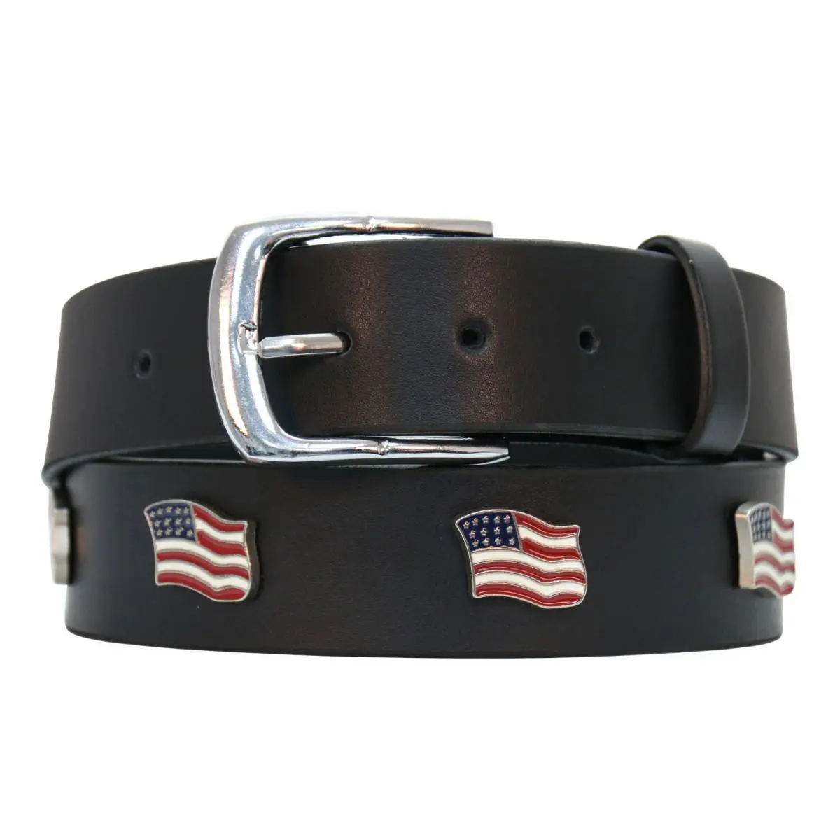 Milwaukee Leather Men's Emblem Design Premium Leather Belts