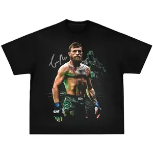 Conor McGregor Graphic T-Shirt, Conor McGregor Crewneck Cotton Tee, UFC Legend Inspired Design, Retro Fight Night Apparel, Cool Gift For MMA Fans