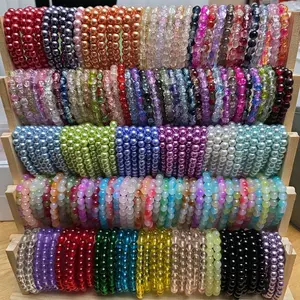 Pick 5 Colorful Beaded Bracelets - Assorted Colors for Stylish Accessory (must be bought by 5's)