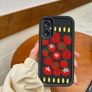 1 Piece F21Pro 5G Phone CasesCartoon Tomato Pattern Fashion Ready Comfortable feel Suitable For OPPO F21 Pro 5G Case With Elegant