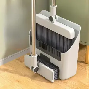 3 in 1 Home Cleaning Kit, 3 Counts/set Soft Bristle Broom & Dustpan & Brush Combo, Non-stick Hair Cleaning Brush for Home, Office, School, Dormitory, Broom And Dustpan