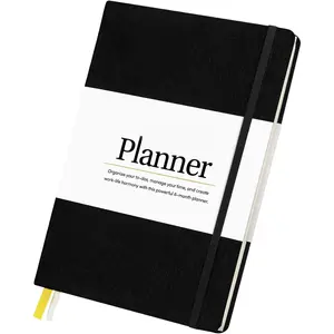 Self Planner by  -- Undated 6 Month Life Planner for Time Management, Improving Productivity, Scheduling and Achieving Goals -- 7"x10" Notebook (Black)