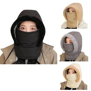 Outdoor Winter Warm Balaclavas Hat Neckband Integrated Cycling Mask Sports Ski Head Cover Neck Windproof Cold One-Piece Pullover Hat valentines gift ideas Valentine gifts for bf