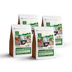 Highland Roast – 100% Arabica Whole Bean Coffee (2.2 lb/4 Pack)