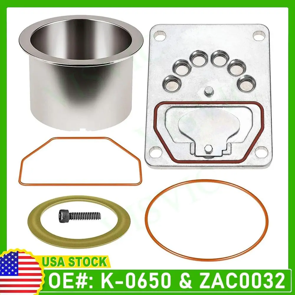 ZAC0032 Compressor Valve Plate Kit K0650 Air Compressor Cylinder Sleeve Ring Kit