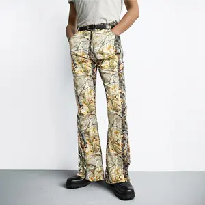 GINGTTO Men's Graphic Baggy Sweatpants Wide Leg Y2K Stacked Flared Pants Casual Streetwear Trousers