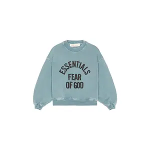 Fear of God ESSENTIALS Kids Campus 90's Crewneck Sweatshirt in Faded Coastal