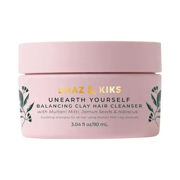 SHAZ & KIKS  Balancing Clay Hair Cleanser Shampoo travel vitamin for volumizing instant rosemary supernature