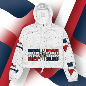 Women's Breathable Lightweight Dominican Fit Gyal Cropped Windbreaker