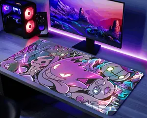 GGengarr Desk Mat Mouse Pad Large Gaming Mousepad, Keyboard Pad Ghost Type Playmat Desk Decor Gift