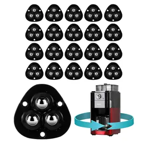 20 PCS Appliance Wheels Casters for Kitchen Counter Small Appliance Rollers Sliders for Coffee Maker Stand Mixers Air Fryers Black