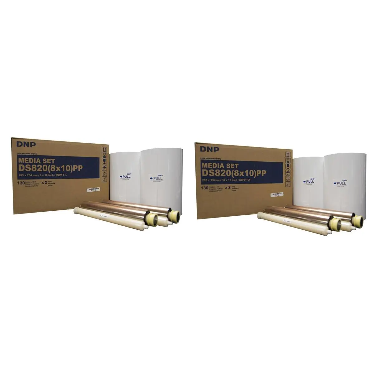 DNP Premium Media for DS820A Printer, 4 Rolls, 130 Prints Per Roll, (520 Total Prints)