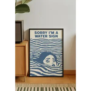 Moody wall art, pisces, pisces wall art, bathroom wall art, cancer zodiac, Zodiac gift, scorpio gifts, Pisces gifts, cancer zodiac gift,