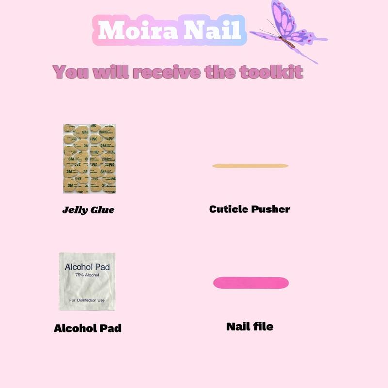 Midnight Blue Ombre Press On Nails – Long Coffin, Smoky Cat-Eye Effect & Marble Lines (Handmade, 10pcs)