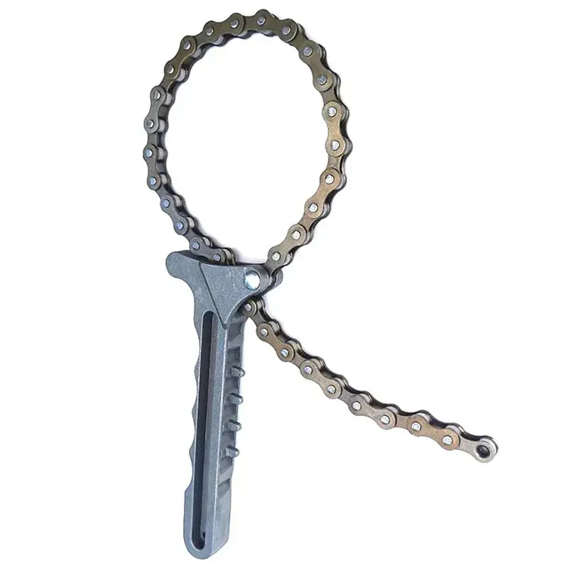 NEW Adjustable Car Engine Oil Filter Chain Grip Key Wrench Remover Tools Car Repair Tools