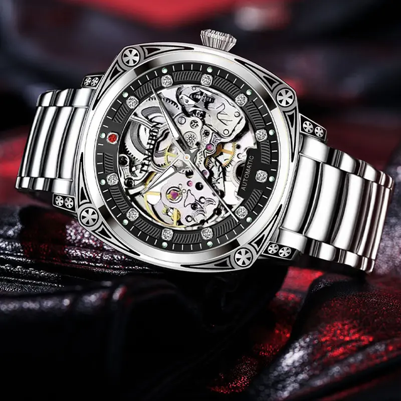 Men's automatic winding watch fully automatic mechanicaltourbillon ...