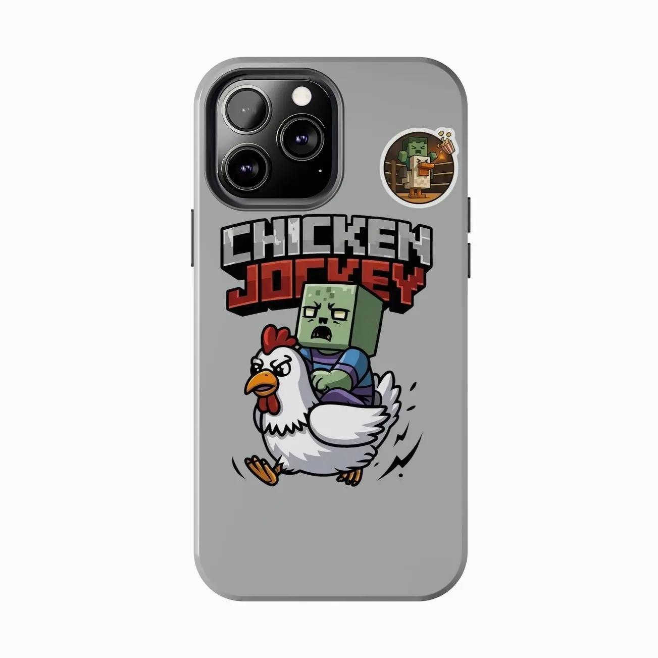 Chicken Jockey Phone Case, Minecraft Case for iPhone & Samsung & GG Pixel Accessories, Durable Protection. I