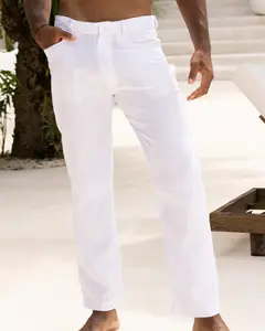 The Casa Blanca - White Linen Vacation Pants