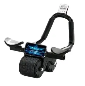 Bursauji 2024 Ab Roller pad treadmill Portable Treadmill fitness trainer Automatic Rebound