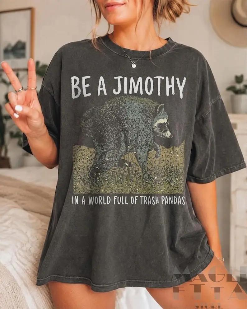 Jimothy Raccoon Shirt, Viral Seattle Raccoon Tee, Funny Viral Short Spine Wildlife T-Shirt