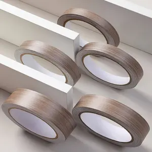 Self adhesive decorative strip, self-adhesive mirror edge strip, wood grain tape, PVC material, decorative strip