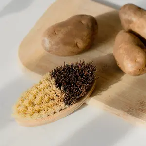 Bamboo Vegetable Brush - Eco-Friendly and Plastic-Free