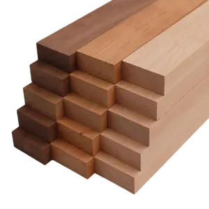 Domestic Variety Pack 5 Walnut, 5 Maple and 5 Cherry Boards - 3/4" x 2" (15Pcs)