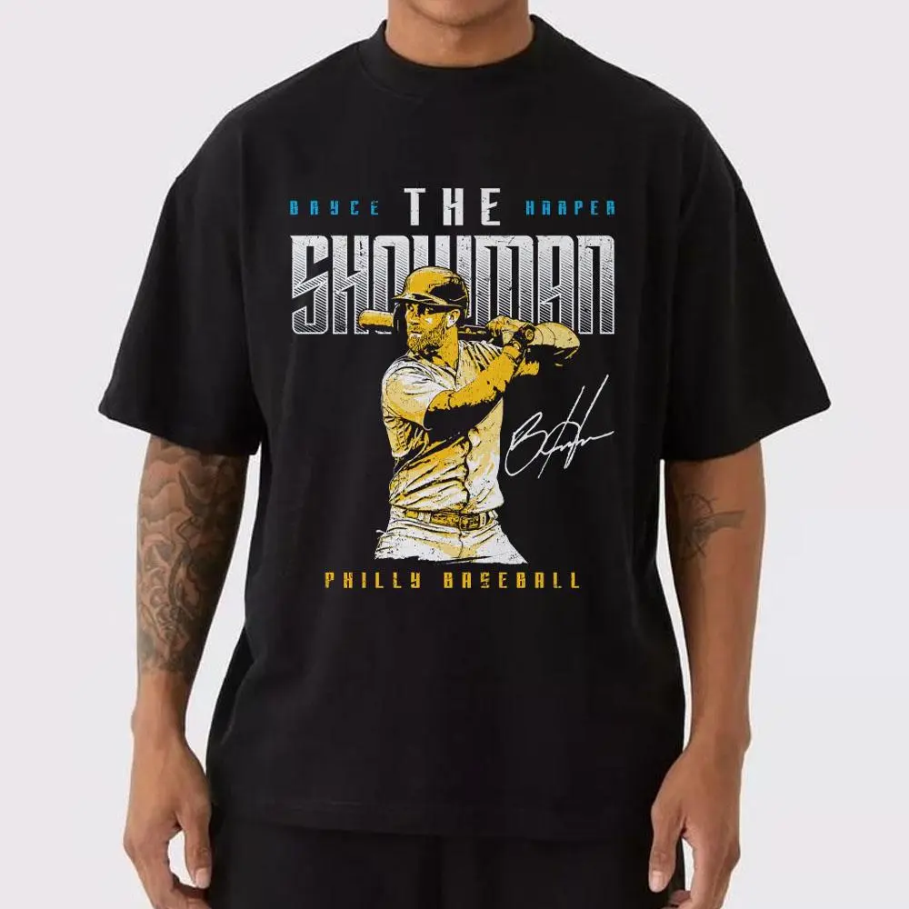 Bryce Harper T-Shirt, Faded Retro Philadelphia Baseball Graphic Tee