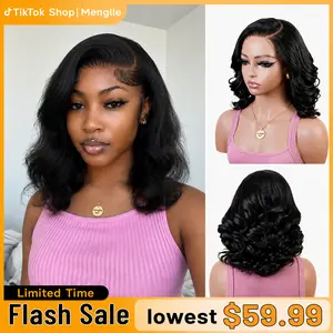 [Upgraded 7x6 Lace]Menglle Hair Side Part 7X6 Lace Front Wig Glueless Ready To Wear Human Hair Wigs Natural Color/Brown/Honey Blonde Wig 200% Density#Summervibes#TikTokShopStockUp
