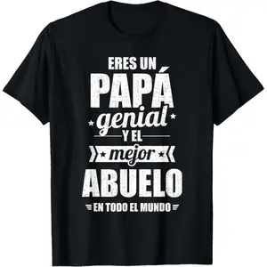 100% Cotton PAPA Father's Day Birthday T-Shirt