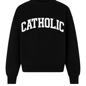Catholic Mockneck in Black and Dark Grey