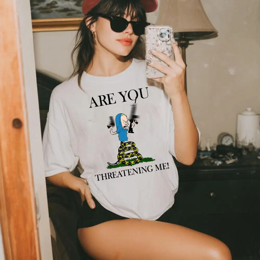 R U Threatening Me Snake Parody TShirt Sweatshirt Hoodie, Rock band Tee, Cool Graphic Tee