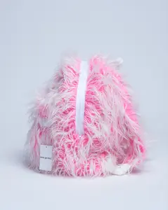 Lemeget- fur backpack- CANDYPINK